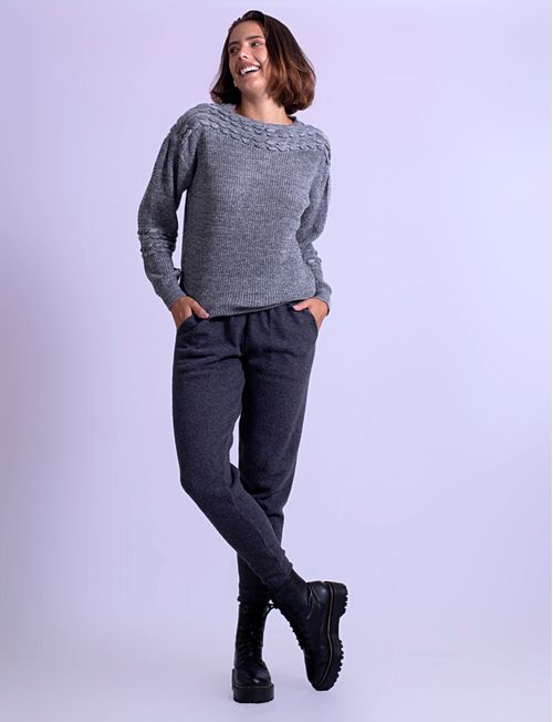 Blusa Tricot Inglês Gola Detalhes