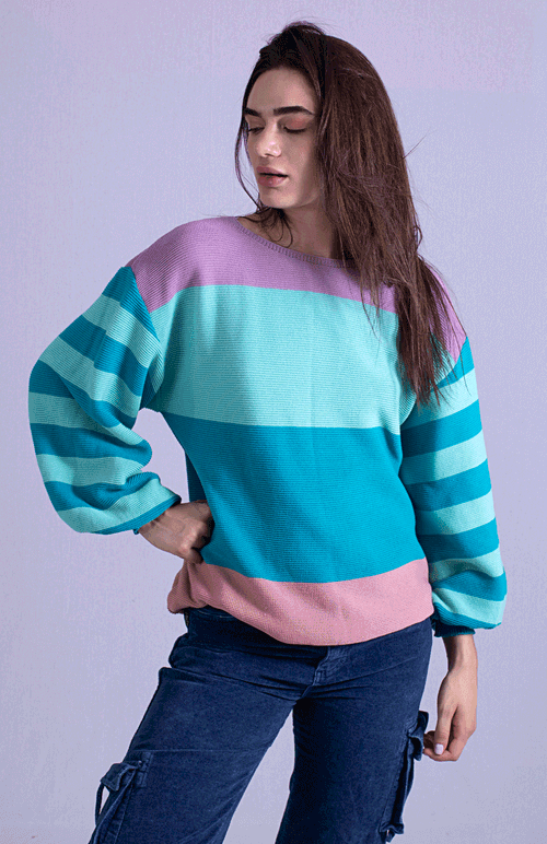 Blusa Manga Balone Listrada