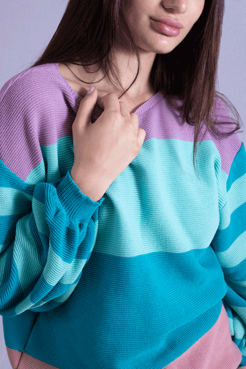 Blusa Manga Balone Listrada