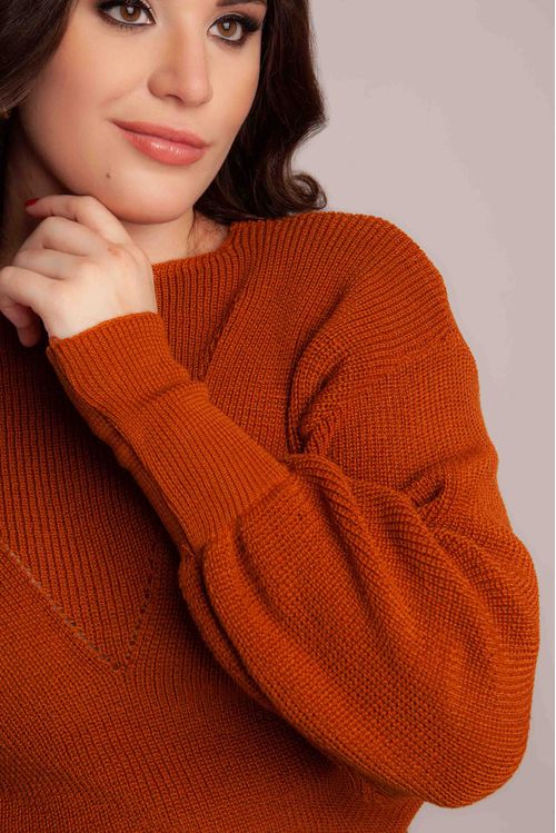 Blusa Inglês Manga Solta Tricot
