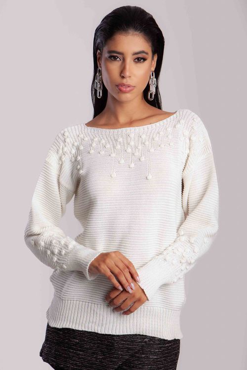 Blusa Listras Relevo Pipoca