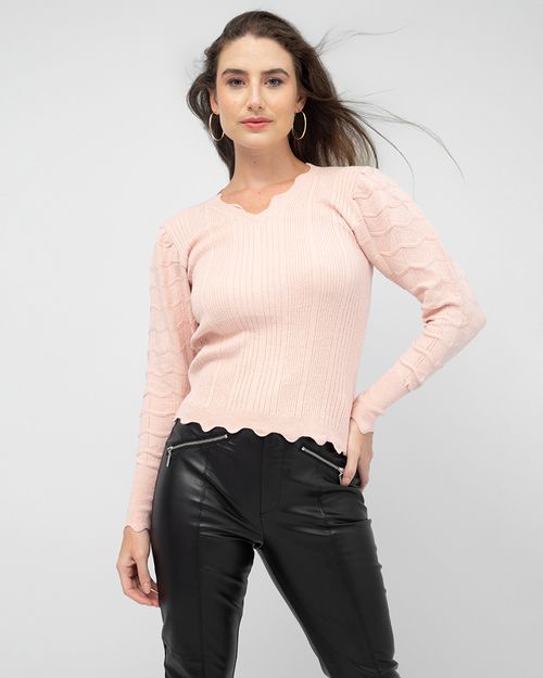 Blusa Decote Princesa Modal