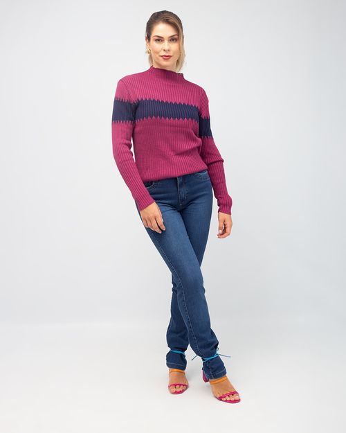 Blusa Canelada Viscose Tricot