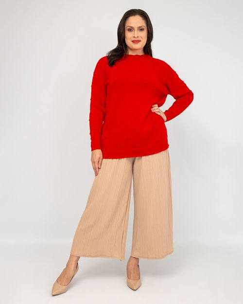 Blusa Ampla Popcorn Tricot