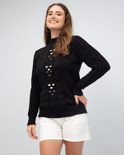 Blusa Bolinhas Colors Tricot