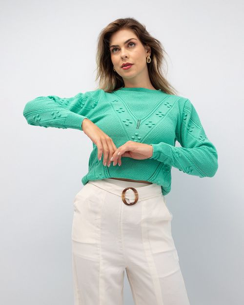 Blusa Bolinhas em V