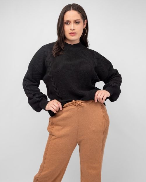 Blusa Ampla Inglês Tranças