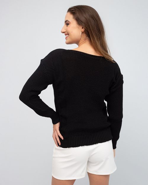 Blusa Ponto Ingês em V